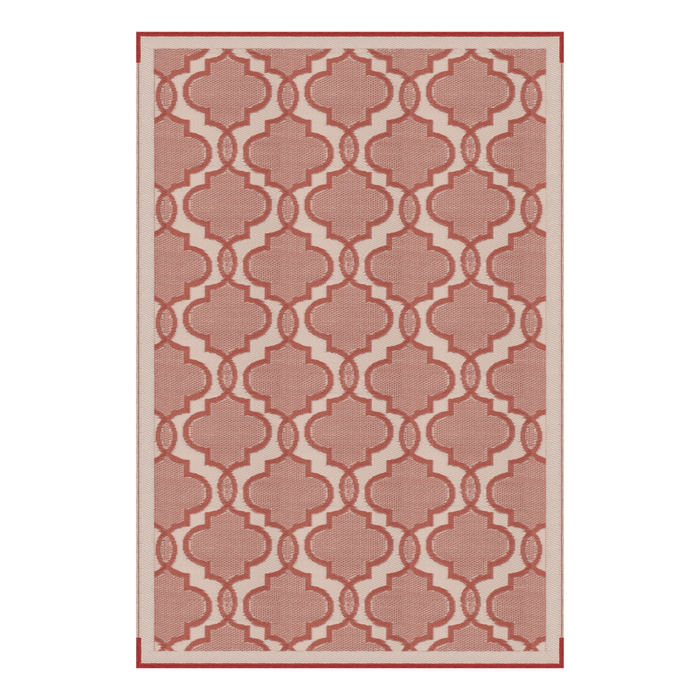 Lippert Reversible All-Weather Patio Mat, 6-foot x 9-foot, TERRACOTTA - 2021028008