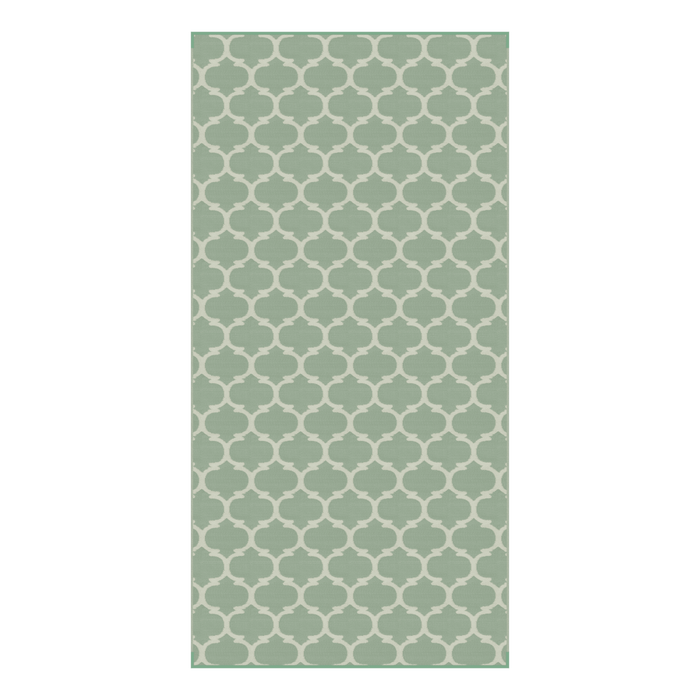 Lippert Reversible All-Weather Patio Mat, 8-foot x 16-foot, GREEN - 2021028035