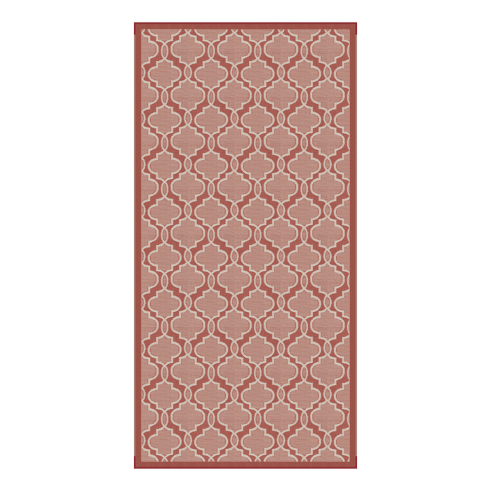 Lippert Reversible All-Weather Patio Mat, 8-foot x 16-foot, TERRACOTTA - 2021028036