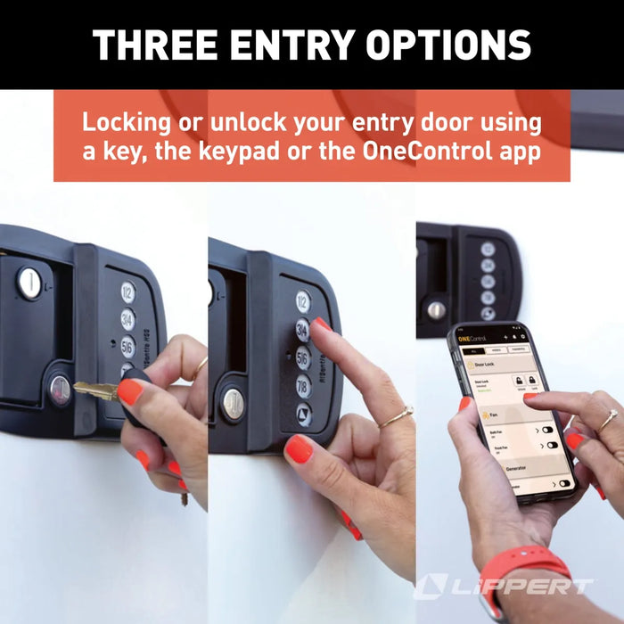 Lippert Bluetooth, Keyless Entry Door Lock, Left Hand - 2022114114