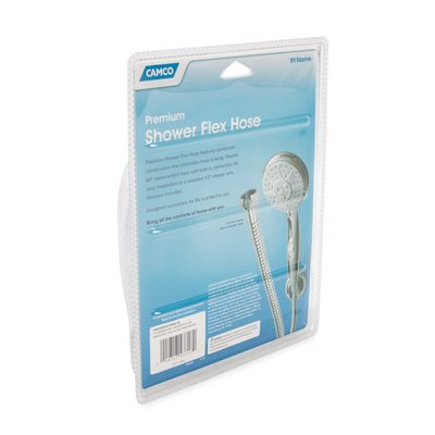 CAMCO RV 60" Shower Flex Hose (White) - 43717