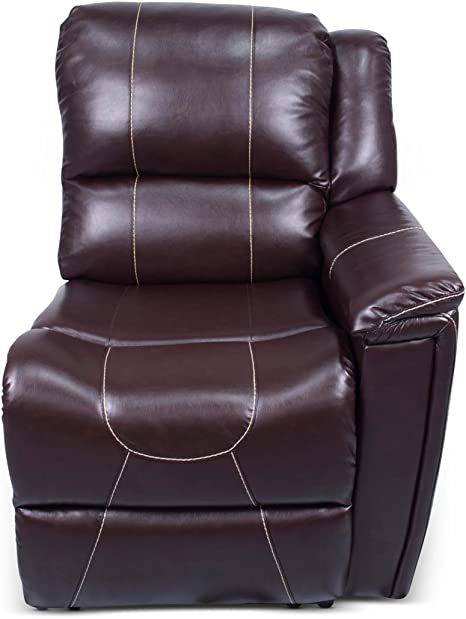 Thomas Payne RV Furniture - Heritage Series Modular Theater Seating, Left Hand Recliner, Jaleco Chocolate - 386640