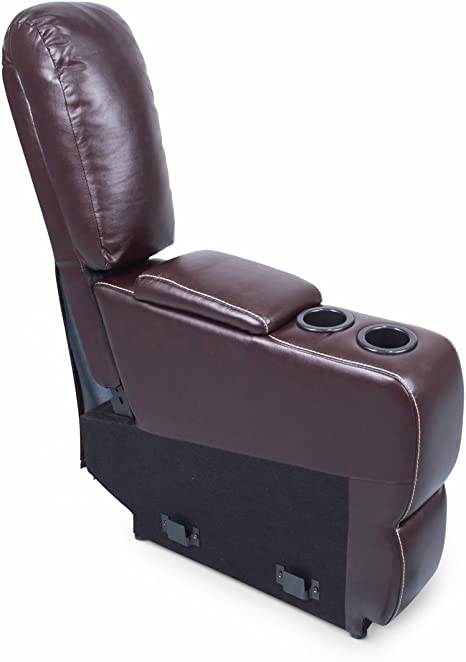 Thomas Payne RV Furniture - Heritage Series Modular Theater Seating, Center Console, Jaleco Chocolate - 386643