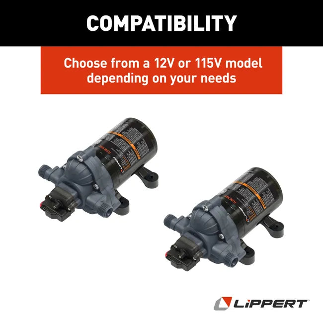 Lippert FlowMax RV 12V Water Pump - 804-689052