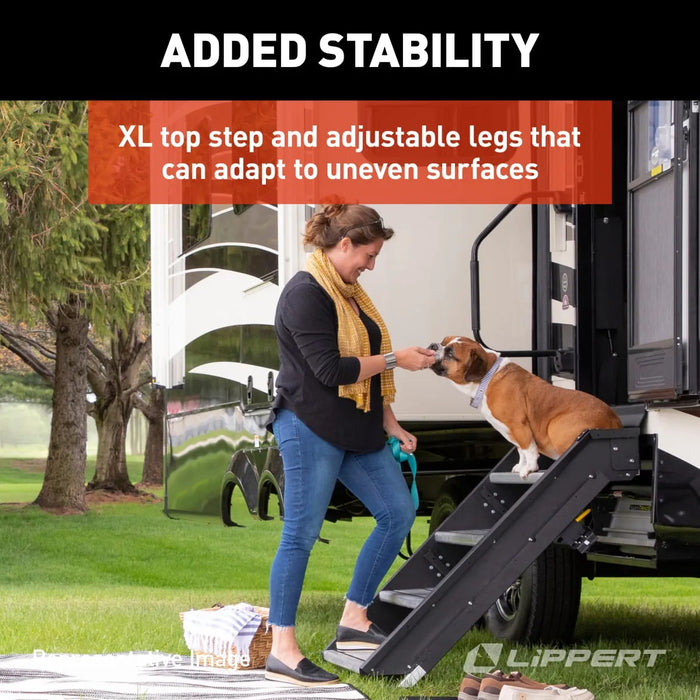 Lippert Solid Step 30" Double Step, Premium RV Steps - 733932
