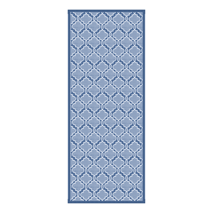 Lippert Reversible All-Weather Patio Mat, 8-foot x 20-foot, BLUE - 2021028037