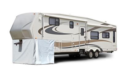 ADCO 3503 Fifth Wheel Skirt / 5th Wheel RV Trailer Storage Skirt 64 X 296 - WHITE