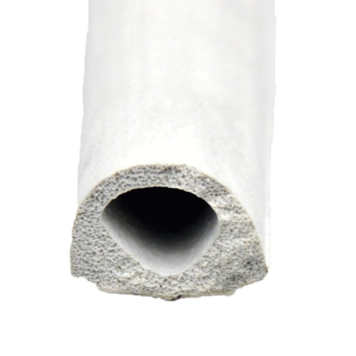 Non-Ribbed D-Seal, 1/2-inch x 3/8-inch x 50', White - 018-204