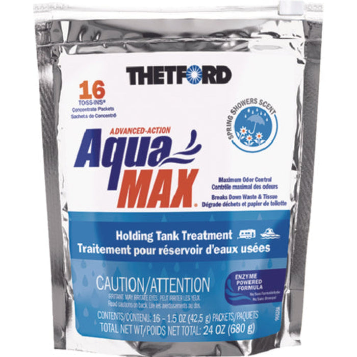 Aquamax® Holding Tank Treatment, 16-Pack Toss-Ins®, Spring Showers - 96631