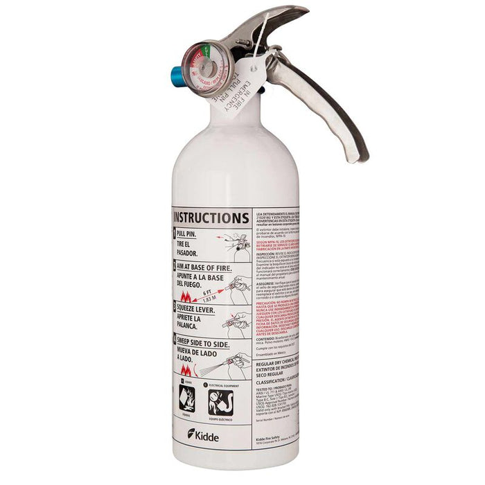 Kidde Safety Fire Extinguisher Mariner 5 - WHITE  (466635MTL)