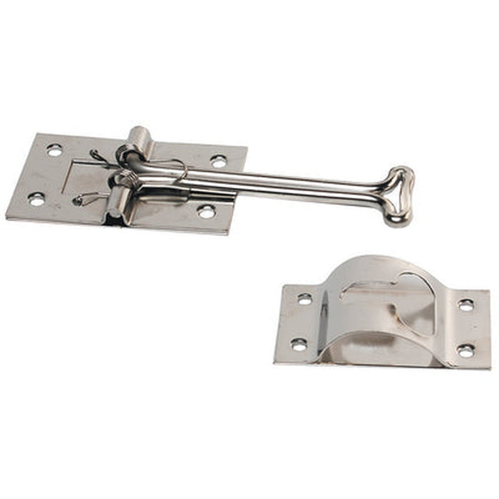 RV Designer RV 6-inch T-Style Entry Door Holder, Self Closing, Stainless Steel - E226