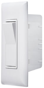 RV DESIGNER AC "Self Contained" Contemporary Switch, Speedwire With Cover-Plate, White - S841