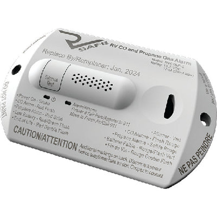 RV CO + Propane Gas Alarm, 2-W (RVCOLP2W)