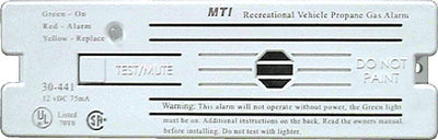 MTI Industries Alarm-12V Surface Mount LP Gas Propane, White  - 30441PWT