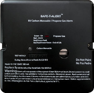 Safe-T-Alert 45742Bl Alarm-12V Flush Mount LP Gas Carbon Monoxide Detector - White (45742BL)