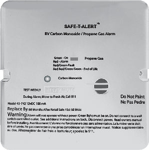 Safe-T-Alert 45742Wt RV Carbon Monoxide/Propane Gas Alarm (45742WT)