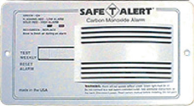 Mti 12V 65 Series Safe-T-Alert RV Carbon Monoxide (Co) Detector Alarm, White - 65542PWT