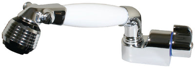 Scandvik Cold Water Faucet & Shower Combination, 5' Nylon Hose, White 5 - 390-14412