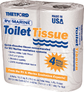 Thetford RV Safe Toilet Tissue 1-Ply, 4/Pack - 20804