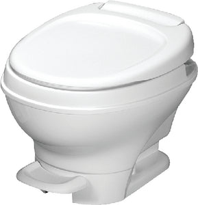 Aqua Magic V RV Toilet w/Foot Pedal, Low Profile, White - 31650