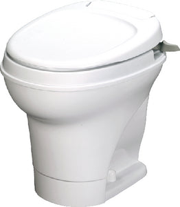 Aqua-Magic V RV Toilet - Hand Flush, Water Saver, Parchment Color31676