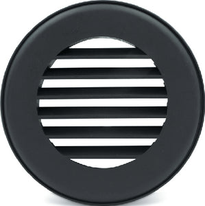THETFORD Thermovent Ducted Heat Vent, 4"  No Damper, Black - 94265