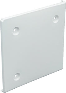 Thetford 4-1/2-inch Square Slide-Out Extrusion Cover, 3-hole, Polar White, 8/Pack - 94285