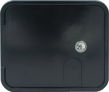 Thetford Electrical Cable Hatch, 6.5-inch H x 7.6-inch W, for 30AMP/50AMP Cord, Black - 94336