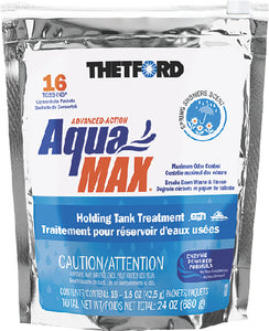 Thetford AquaMax Spring Showers Scent, Tank Treatment Toss Ins, 16/Pack  - 96631