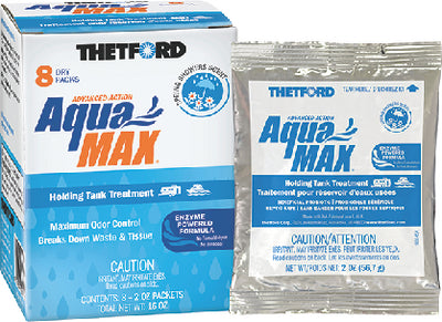 Thetford AquaMax Spring Showers Scent, Tank Treatment, 2oz, 8/Pack  - 96633