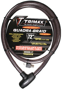 Trimax Locks TRIMAFLEX Integrated Keyed Cable Lock (72? L x 20mm) - TQ2072