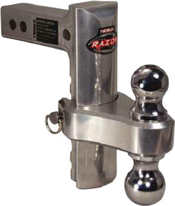 Trimax Locks Razor RP 8" Aluminum Adjustable Drop Hitch, Pin & Clip - TRZ8AL-RP