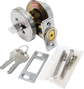 Valterra Dead Bolt Door Lock w/Key & Knob 2-3/8-inch - 32CS3008