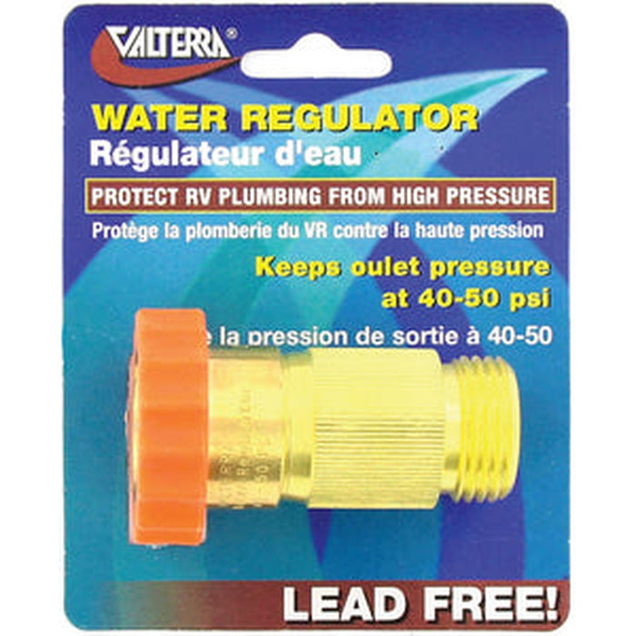 Valterra RV Water Regulator,  Lead-Free, Brass - A011120VP