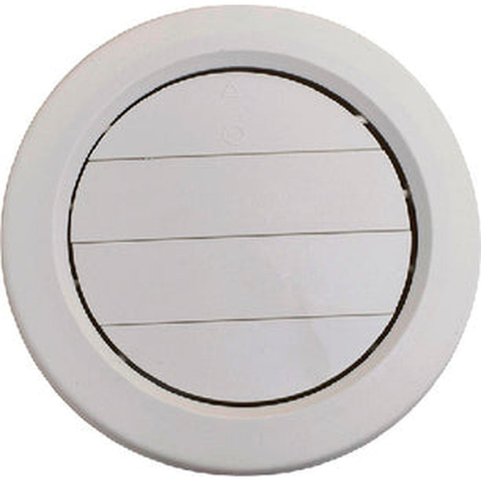 Valterra A/C Ceiling Register Adjustable 5", White - 800-A103359VP