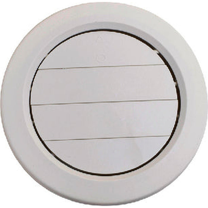 Valterra A/C Ceiling Register Adjustable 5", White - 800-A103359VP