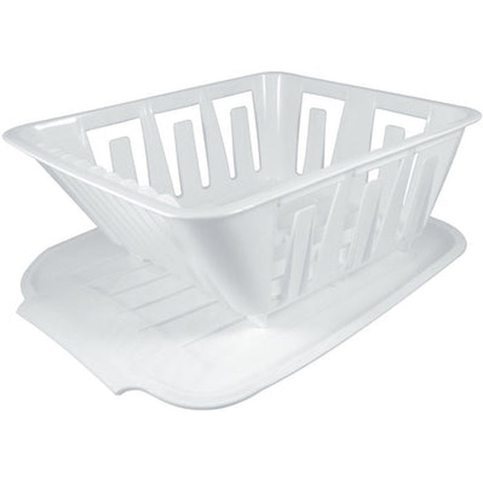 Valterra A77001 Mini Dish Drainer and Mat Set, White - Sized for RV Sinks!