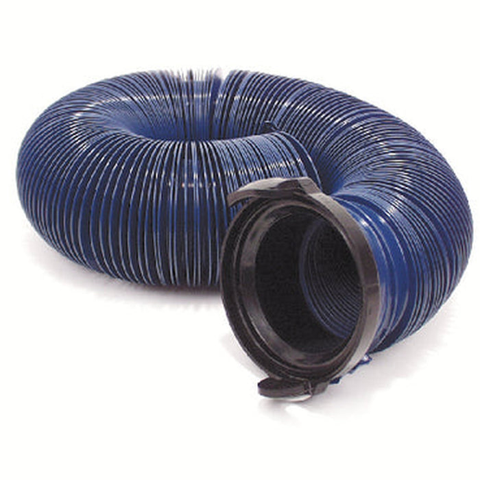 Valterra Quick Drain Sewer Hose - 20-foot w/Adapter, Blue - D04-0121