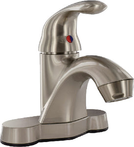 VALTERRA 4-inch Lavatory Faucet, Single Handle, Plastic, Brushed Nickel - PF2224-inch04-inch