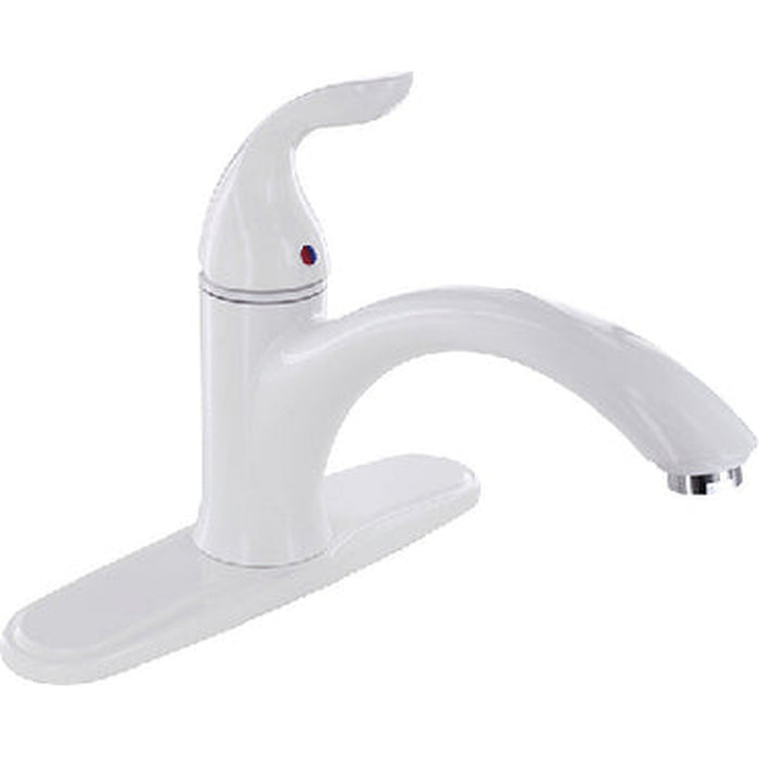 Phoenix Hybrid RV Kitchen Faucet w/Single Lever Handle, White - PF231221