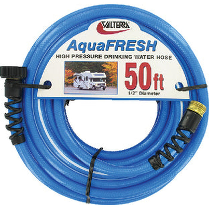 Valterra AquaFRESH Blue High-Pressure Drinking Water Hose, 1/2" x 10' - W018120