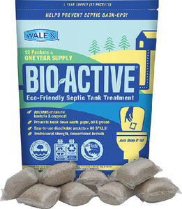 Walex  Bio-Active Eco-Friendly Septic Tank Treatment Drop-Ins, 12/Pack - BIOSP1