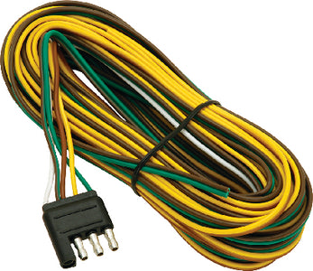 Wesbar Trailer Wiring Connector: 4-Way Flat, 25' Long Harness  - 707261