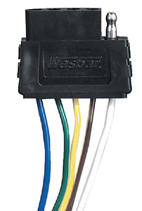 Wesbar 5-Way Electric Wire Trailer Harness Connector, 5 Wire Flat, 72" Long - 707273