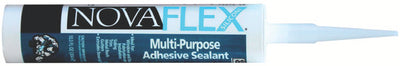 Novagard Solutions Novaflex Multi-Purpose Adhesive Sealant, White, 10oz. Tube - 778-M100