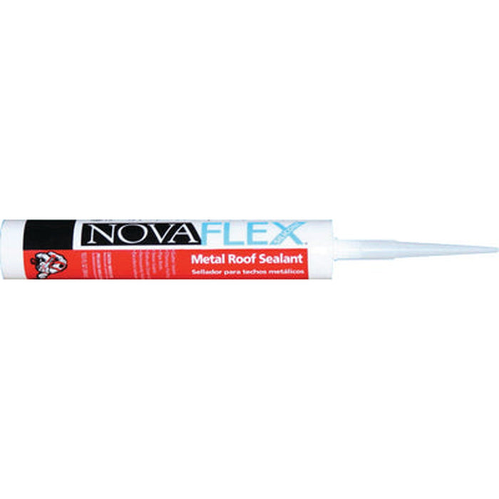 Novagard Solutions Novaflex Metal Roof Sealant, Silver Metallic, 10oz. Tube - 778-MR4103