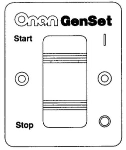 Onan/Cummins Remote Control Panel SWITCH Only - 3004936