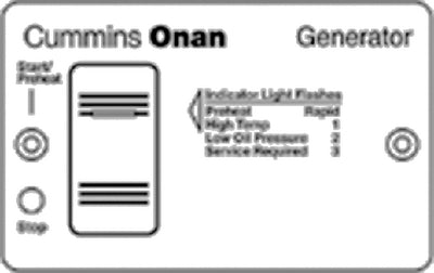 Onan/Cummins Remote Control Panel Switch Only (for Diesel Generators) - 3004942