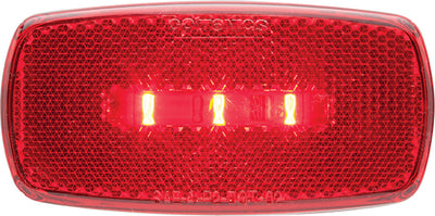 LEDMARK LGHT OVL BLK BSE RED