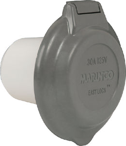 ParkPower by Marinco 30Amp Contour Gray Inlet - 304ELBRVG